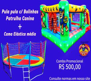 PULA PULA C/ PISC. DE BOLINHAS + CAMA ELÁSTICA